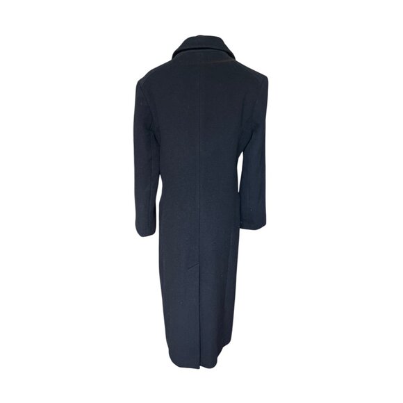 VTG Cashmere Wool Long Overcoat 8 Pea Coat Quiet Luxury Minimalist Old Money - Picture 4 of 7